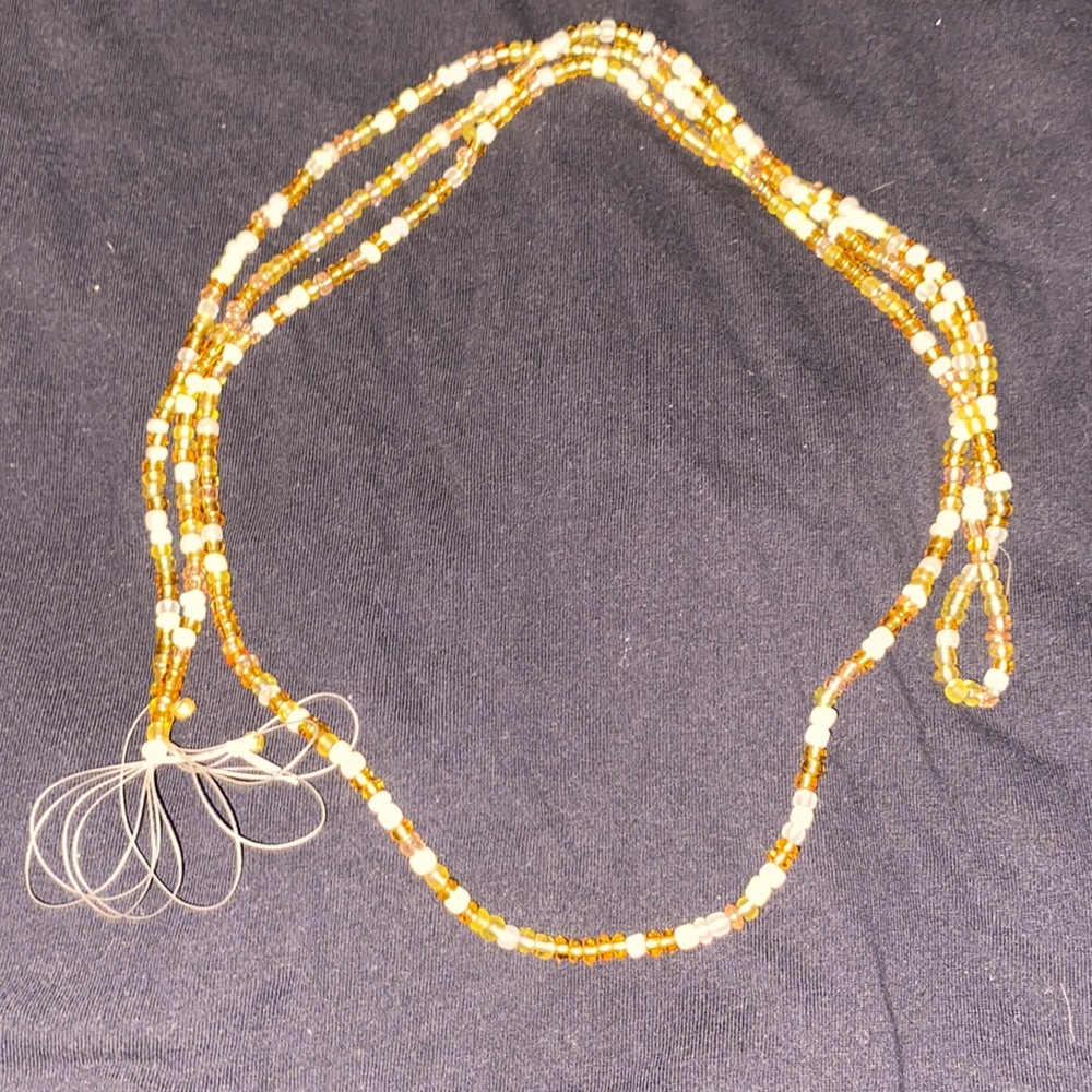 Golden dreams tie on waistbeads
